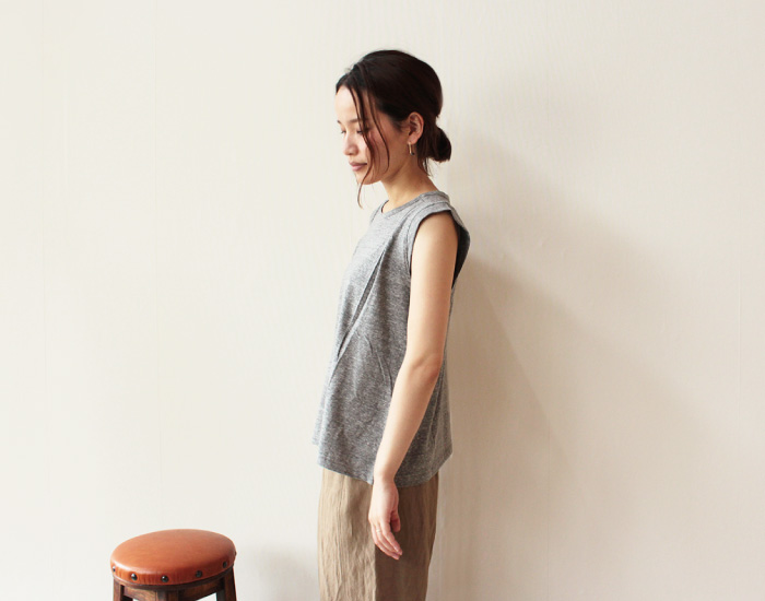doux bleu オールドコットタンクトップ