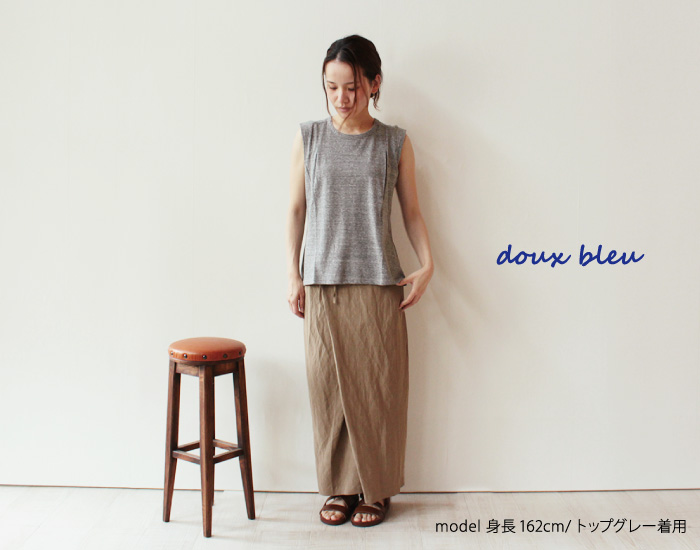 doux bleu オールドコットタンクトップ